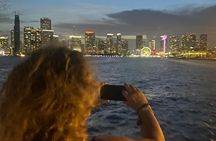 Miami skyline luxury cruise of millionaire's homes