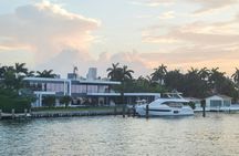 Miami skyline luxury sunset cruise of Biscayne Bay