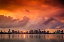Miami skyline luxury sunset cruise of Biscayne Bay