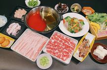 Wagyu and crab all-you-can-eat experience at Nikoniko Nabe in Osaka