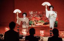 Traditional Zashiki Kaiseki meal with geisha performance
