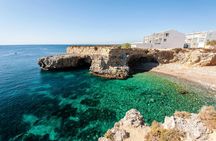 Pink lake and Tabarca Island from Alicante