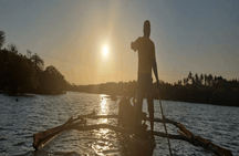 Kongo river sunset tour on a Swahili canoe from Diani Beach