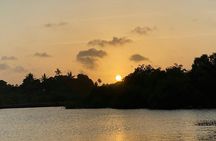 Kongo river sunset tour on a Swahili canoe from Diani Beach