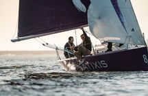 Porto private sailing lesson in a racing boat