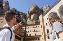 Millennium Montserrat tour with cog-wheel train and black Madonna