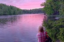 Stockholm: Sunset Hike in Tyresta National Park with Meal