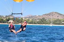Parasailing experience in Mallorca's Cala Bona