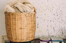 Fez natural wool dyeing workshop experience with souk visit