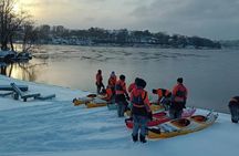 Stockholm city winter kayaking tour