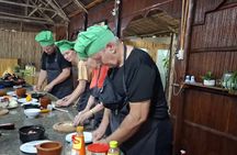 Cooking class with market tour and coconut forest basket boat ride