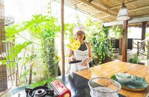 Cooking class with market tour and coconut forest basket boat ride
