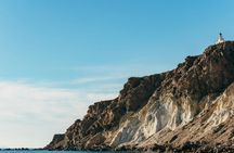 Private sailing catamaran cruise with meal in Santorini