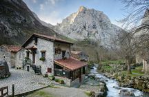 Bulnes, funicular and Cabrales cheese cave from Oviedo