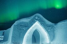 Snow sauna with 3-course dinner, guided tour and transfer in Rovaniemi