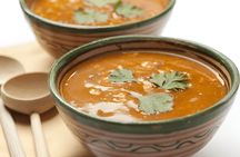 Sunset in the Atlas Mountains and Moroccan soup with a view