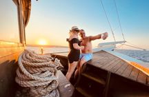 Sunset cruise with unlimited drinks along Lindos Bay