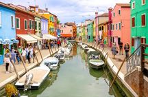 Full-day boat trip to Murano and Burano islands with scenic views
