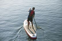Self-guided stand-up paddleboard tour in Stockholm's Långholmen island