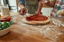 Pizza and gelato making class with  unlimited wine