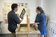 Japanese Washi paper-making experience in Asakusa