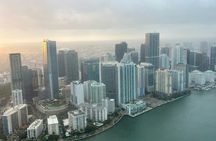 Miami night lights plane tour with champagne
