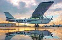 Miami private sunset airplane tour with champagne