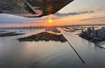 Miami private sunset airplane tour with champagne