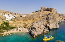 Boat ride on Hippo Submarine in Lindos and swim at Navarone Bay