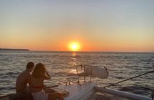Santorini Premium Catamaran Cruise with Pickup, BBQ and Drinks