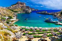 Swim and snorkel boat cruise in Lindos area