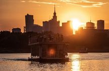 Warsaw sunset cruise on iBarka with prosecco