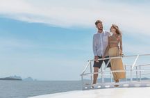 Sleek power catamaran tour from Phuket with lunch