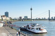 Panorama river boat cruise in Düsseldorf