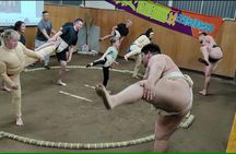 Interactive sumo wrestling experience with meal in Tokyo