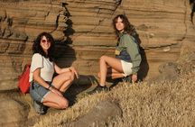 Trekking through volcanic landscapes on Vulcano Island