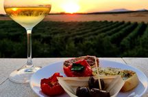 Sunset painting among the vineyards of Mazara del Vallo