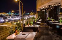 Gourmet dinner in Budapest with panoramic view over the Danube