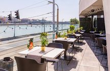 Gourmet dinner in Budapest with panoramic view over the Danube