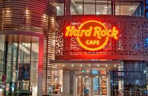 Live music and dining at Hard Rock Cafe Dubai with transfer