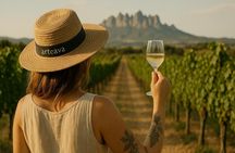 Penedès vineyard tour with wine tasting and cava-making workshop
