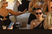Sunset Boat Tour with Tapas, Open Bar and Water Sports in Ibiza