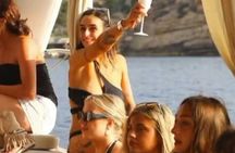 Sunset Boat Tour with Tapas, Open Bar and Water Sports in Ibiza