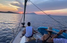 Two-hour private sunset cruise in Milos