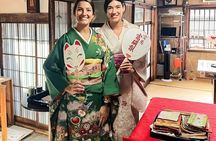 Kyoto tea and kimono ceremony in a traditional machiya townhouse