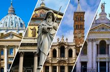 Papal basilicas of Rome private guided tour by golf cart