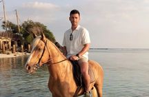 Horse riding on the beach in Gili Trawangan