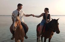 Horse riding on the beach in Gili Trawangan