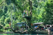 Blue Lagoon 1, zipline, cave tubing and hiking adventure in Vang Vieng