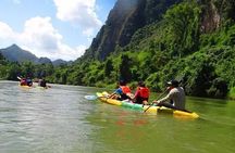 Blue Lagoon 1, kayaking, cave tubing and trekking tour in Vang Vieng
